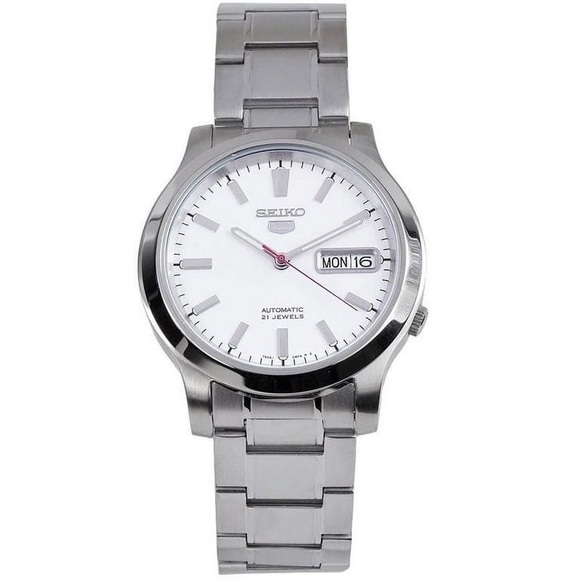 SEIKO SNK789: 21 Jewels Automatic Silver Watch with Water-Resistance